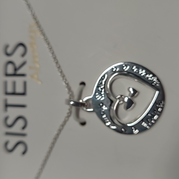 FootNotes Sterling Silver Sisters Always Necklace - Picture 2 of 7